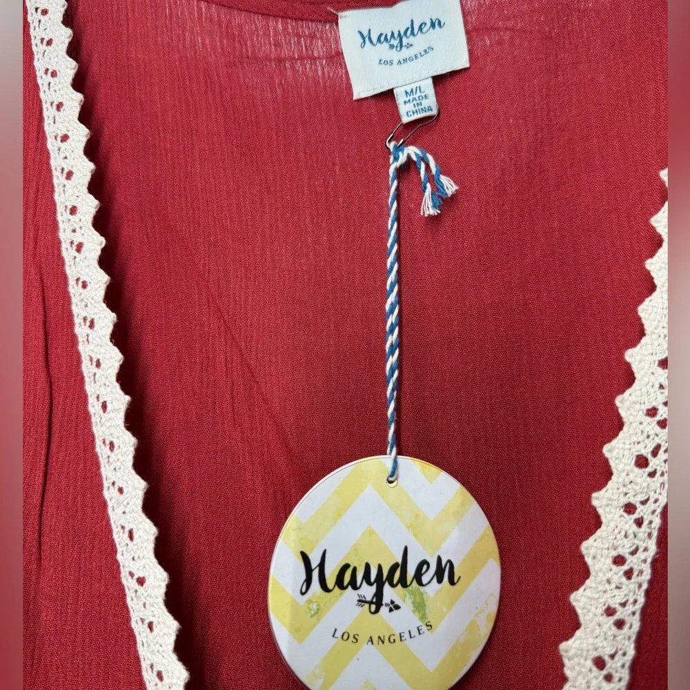 Hayden LA Boho Kimono Top M/L NWT Vintage Y2K Boho - Picture 4 of 4